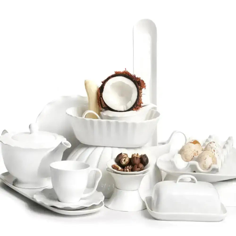 Jan Maison Blanche fine china platter with coordinated serveware